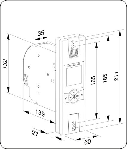 Rademacher 16234511 RolloTron Comfort DuoFern - Interruptor de persianas y puertas automáticas, Color blanco