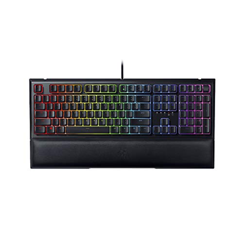 Razer Ornata V2 - Teclado para juegos (Teclado Gaming de membrana mecánica Razer, Control giratorio digital multifuncional y teclas multimedia y programables) - Teclado QWERTY Español