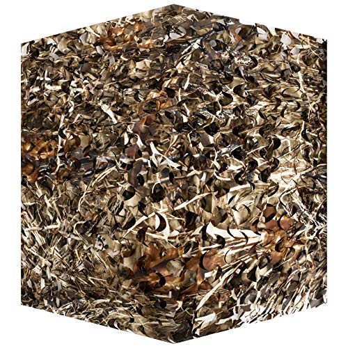 Red de Camuflaje Malla de Protección Redes Militar Ejército Táctico sin Cuerda de Red Dry Grass Camo 1.5 x 11M para el Sol Sombra Decoración Caza Ciegos Disparos