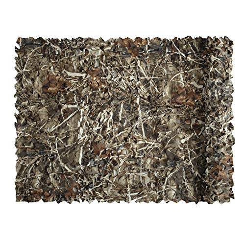 Red de Camuflaje Malla de Protección Redes Militar Ejército Táctico sin Cuerda de Red Dry Grass Camo 1.5 x 11M para el Sol Sombra Decoración Caza Ciegos Disparos