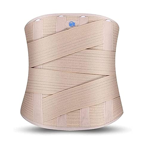 REDCVBN Cinturón de compresión de Cintura con Soporte Lumbar Ancho para Espalda Baja para Hombres y Mujeres, escoliosis ciática y Alivio del Dolor de Disco herniado (tamaño: XX-Large) (Grande)