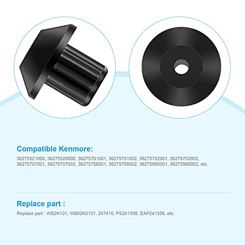 Reemplazo de rejillas de estufa de gas, APKLVSR 16 piezas WB2K101 Gama de quemador de gas, kit de patas de goma de repuesto para GE, Hotpoint, Kenmore, pieza de repuesto WB2K101, WB02K0101, 247410
