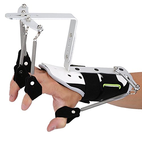 Rehabilitación de Dedos Brace,Ejercitador de Ortesis de Muñeca de Dedo Ajustable Para Pacientes Con Hemiplejía Con Ictus Ejercicio de Tendones