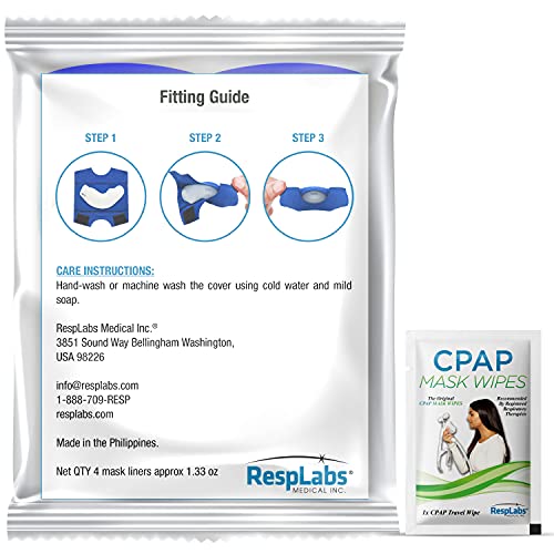 RespLabs CPAP Mask Liners for the DreamWear Nasal Mask and Pillows - Comfort Enhancing. Super Soft, Washable, Cotton Covers - 3 Pack.