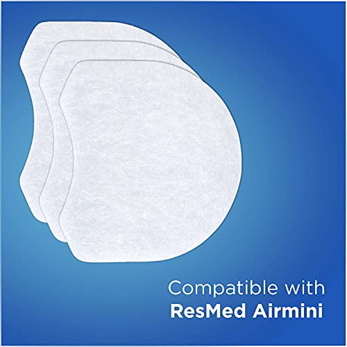 RespLabs Filtros CPAP, Compatibles con la Máquina CPAP de viaje AirMini de ResMed, Paquete de 30