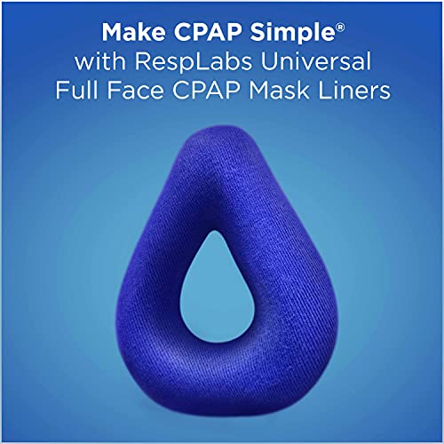 RespLabs Forros para CPAP Máscara Facial Completa - Paquete de 12, Universal - Fundas de cojín compatibles con las mascarillas ResMed AirFit, AirTouch, F20, F10, Mediana, Grande y Philips Respironics