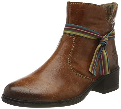 Rieker 77669, Botas Cortas al Tobillo Mujer, Marrón 22, 39 EU