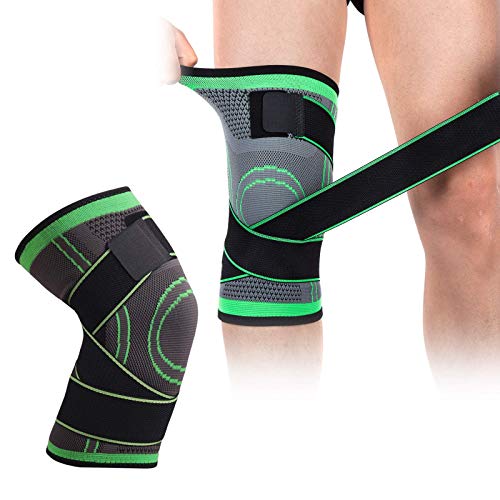 Rodillera Menisco y Ligamentos,Rodillera Menisco,Rodillera Deportiva,Rodillera Compresion,Rodilleras de Voleibol,Rodillera Ajustable para Hombres y Mujeres,Rodillera para Osteoartritis,Verde