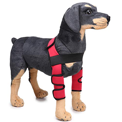 Rodilleras para mascotas, protector de codo, soporte de codo para mascotas, funda para recuperación de piernas de perro, ayuda con lesiones de ligamento, relajar la inflamación