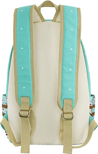 Roffatide Mochila Anime para inodoro Hanako Kun, mochila de lona con puntos, mochila verde Hanako Kun Yashiro Nene, mochila impresa