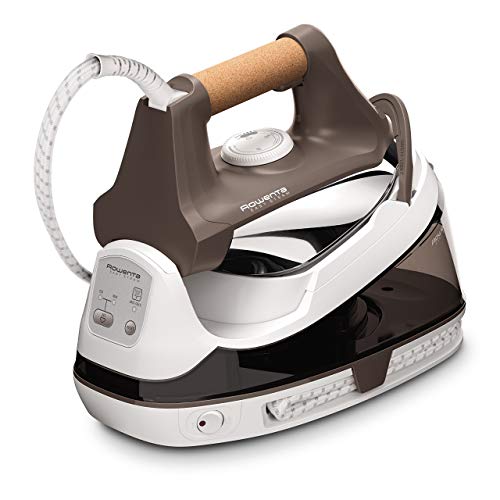 Rowenta Easy Steam VR7260F0 - Centro planchado alta presión 5,5 bares, golpe de vapor de 210 g/min, vapor continuo de 100 g/min suela Airglide con depósito de 1,2 L y Modo Eco, para todos los tejidos