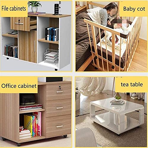 Ruedas para Muebles 4 unids Cabestros de muebles universales Cuna Cuna Gabinete Gabinete Gabinete Embarcadero con ruedas de freno Muebles Soporte de muebles Pierna para sillas Baby Bed Trolley Ruedas