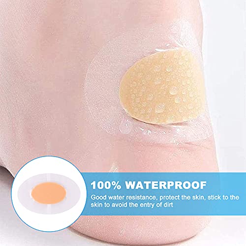 SacJkt Oval Apósitos Ampollas, 30 Apositos Adhesivos Impermeables, Almohadillas Blister de Gel a Prueba de Agua Vendas Adhesivas para Protectores de Dedos de Los Pies, dedos y talones (69 x 44 mm)