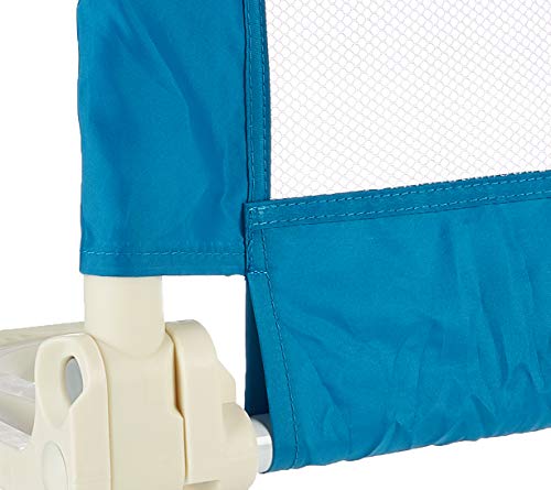 Safety 1st Barrera de cama portátil y extensible, Barandilla cama plegable de viaje, barrera de cama con protección anticaídas, color Azul