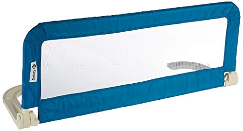 Safety 1st Barrera de cama portátil y extensible, Barandilla cama plegable de viaje, barrera de cama con protección anticaídas, color Azul