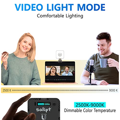 salipt Sunset Projection Lamp, Lámpara de Proyección Arcoíris para Trípode, Luz de Relleno RGB Fotografía Vídeo, Luz de LED Cámara para Tiktok Live Selfie Volg Maquillaje Youtube Video