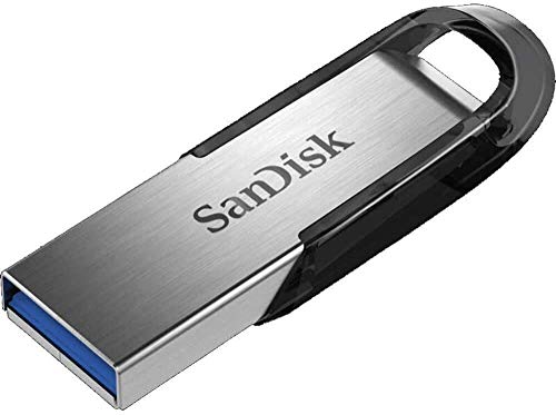 SanDisk Ultra Flair Memoria flash USB 3.0 de 128 GB, con carcasa de metal duradera y elegante y hasta 150 MB/s de velocidad de lectura, Negro