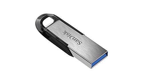 SanDisk Ultra Flair Memoria flash USB 3.0 de 128 GB, con carcasa de metal duradera y elegante y hasta 150 MB/s de velocidad de lectura, Negro