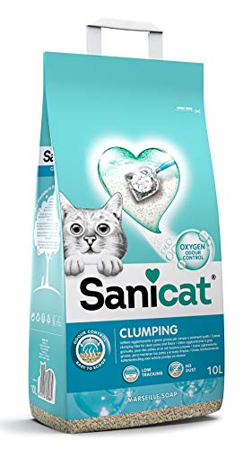 Sanicat clumping + marseille soup 10L, azul