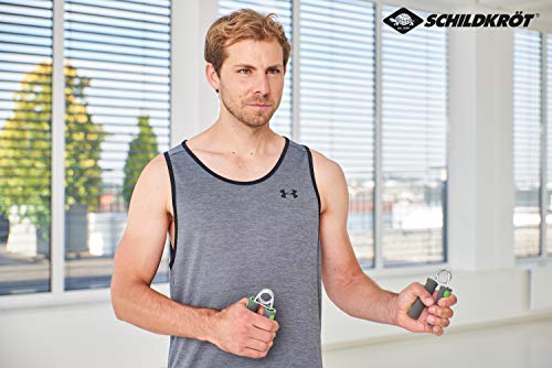 Schildkröt Fitness Set de 2 Entrenadores de Mano e Antebrazo, Verde/gris, 960022