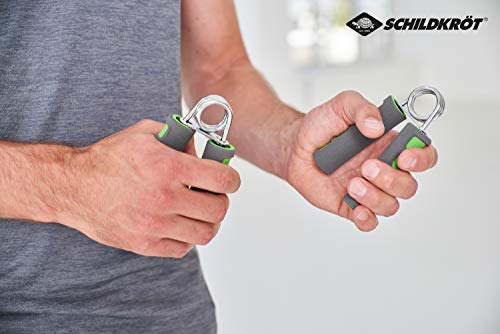 Schildkröt Fitness Set de 2 Entrenadores de Mano e Antebrazo, Verde/gris, 960022