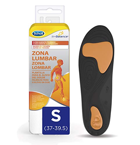 Scholl Plantilla In-Balance para el alivio del dolor en la zona lumbar, 1 par, talla S (37 - 39.5)