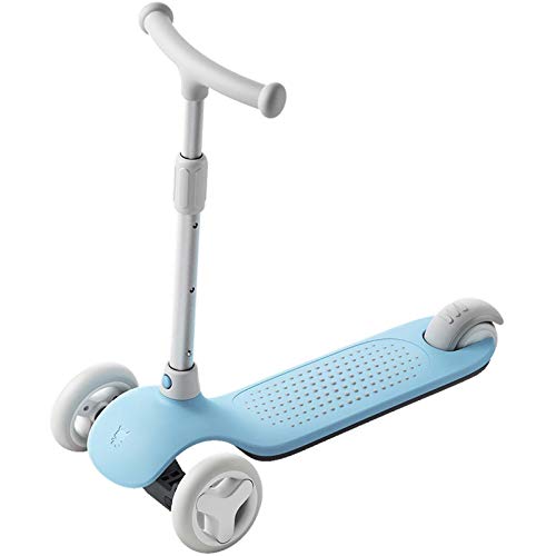 Scooter Scooter de los niños - scooter plegable para niñas niños truco scooter completo truco scooters intermedio y principiante estilo libre trucos scooters para 8 años de edad ( Color : Blue )