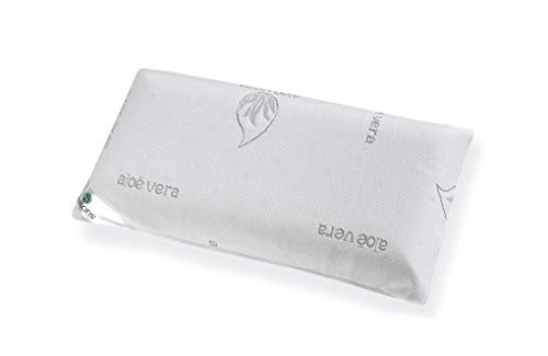 Seasons- Almohada viscoelastica de 150 cms, Antiácaros y Antibacterias , tejido Aloe vera hilo de plata. Doble funda