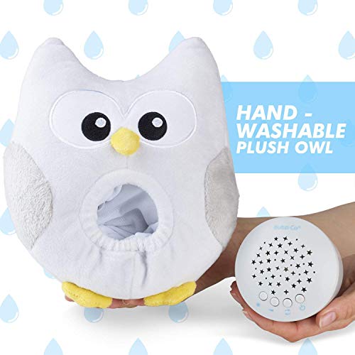 Sensor Activado Por el llanto Del Bebé Peluche para Bebé Búho -Máquina de Ruido Blanco–Luz quitamiedos Infantil–Regalo para Bebé Niña-Regalo de Baby Shower-Calmante del Sueño–Regalo para Recién Nacido