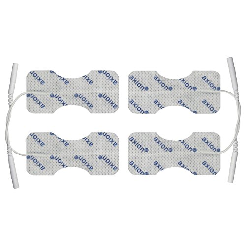 Set de 4 electrodos para dedos y muñeca axion de 6 x 3 | Para su aparato electroestimulador TENS EMS | Parches adhesivos tens para electroestimulación