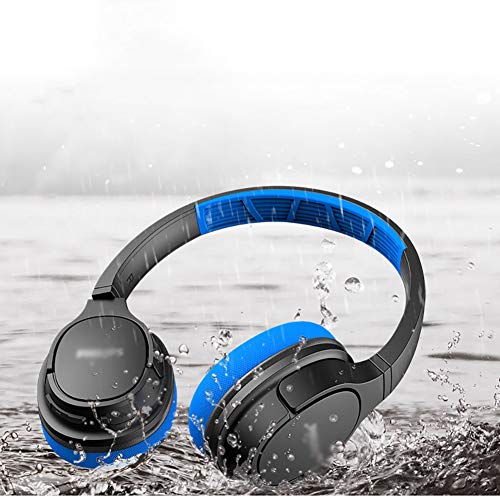 SFF Auriculares Gamer Auriculares A Prueba de Agua Auriculares Bluetooth Deportes Auriculares Pasivo Cancelación Auriculares para el Gimnasio Funcionando Entrenamiento Headphones (Color : Blue)