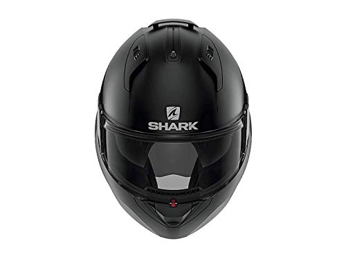 SHARK EVO ES Casco de Moto, Hombre, Nero Opaco, M