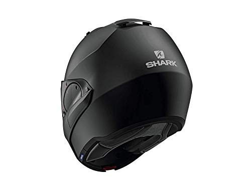 SHARK EVO ES Casco de Moto, Hombre, Nero Opaco, M