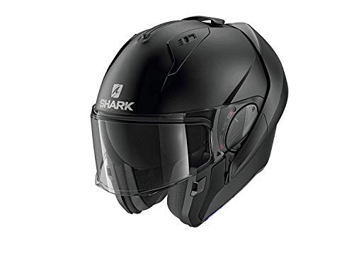 SHARK EVO ES Casco de Moto, Hombre, Nero Opaco, M