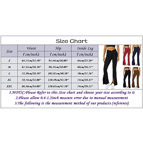 SHOBDW Leggings Mujer High Waist Tenedor partido Deportivas Running Baile Fitness Elásticos Cintura Alta para Reducir Vientre Anticeluliticos Suave Deporte Control la Barriga Venta(Negro,L)