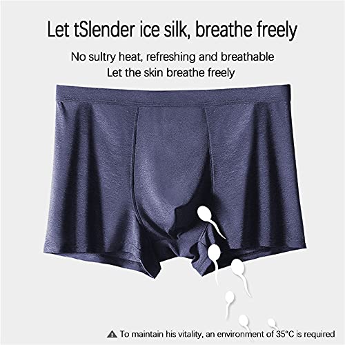 SHUOJIA Calzoncillos Bóxer Cómodos para Hombre, 8 Paquetes De Calzoncillos Bóxer Elásticos, Suaves Y Ajustados, Seda De Hielo Transpirable (6XL 175-200 kg)