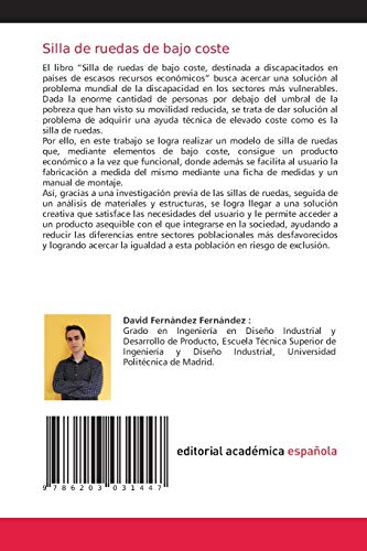 Silla de ruedas de bajo coste: destinada a discapacitados en países de escasos recursos económicos