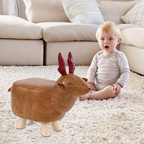 Silla De Triceratops Rellena Con Patas De Taburete De Madera, Linda Silla De Personaje De Peluche - Estable Y Duradera - Almohadas Con Forma De Animal Juguete De Peluche Con Patas De Madera Silla Sin