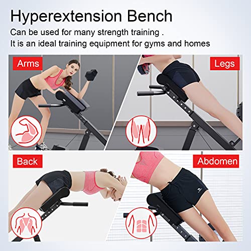 Silla Romana Ajustable, Banco De Hiperextensión Entrenamiento Multifuncional Plegable Ajustable Gimnasio En Casa Silla De Ejercicio Ejercicio Entrenamiento De Fuerza Máquinas De Espalda