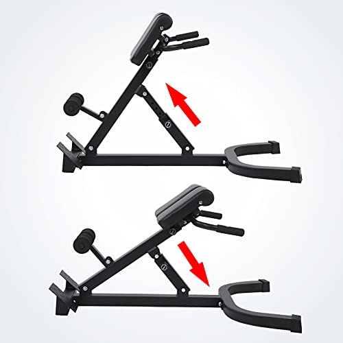 Silla Romana Ajustable, Banco De Hiperextensión Entrenamiento Multifuncional Plegable Ajustable Gimnasio En Casa Silla De Ejercicio Ejercicio Entrenamiento De Fuerza Máquinas De Espalda