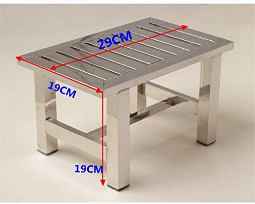 Silla/Taburete de baño y Ducha, Banco de ducha y taburete Taburete Taburete de acero inoxidable de acero inoxidable Cuarto de baño Taburete para el hogar, rodamiento de carga 100 kg Silla de ducha ant