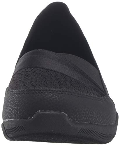 Skechers Be-Lux-Daylights, Merceditas Mujer, Negro (BBK Black Mesh/Durabuck/Trim), 38.5 EU