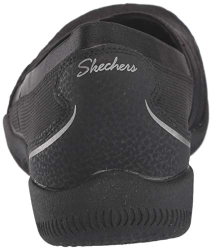 Skechers Be-Lux-Daylights, Merceditas Mujer, Negro (BBK Black Mesh/Durabuck/Trim), 38.5 EU