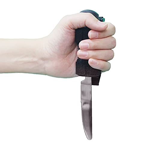 SKLLA Ancianos Discapacidad Antivibración Ayuda para Comer Vajilla Cuchillo De Fácil Agarre Cuchara Tenedor Utensilios Ayuda para Comer Adaptable Juego De Cubiertos para Artritis De Parkinson,Knife