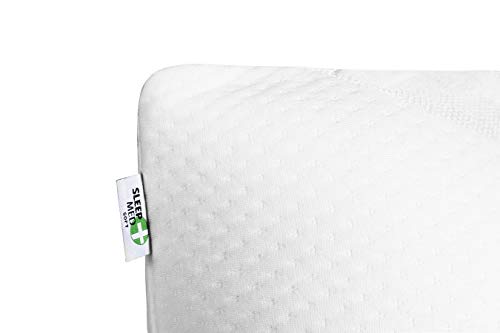 SLEEPMED Almohada de Espuma de Memoria, Cojín Ergonómico Anticervical, Fresco y Funda Lavable, Memory Foam ortopédica para Cervical, 55 x 43 x 12 cm