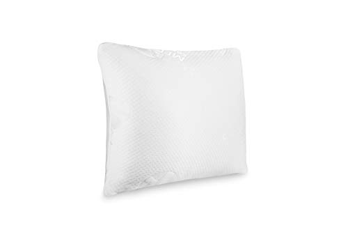 SLEEPMED Almohada de Espuma de Memoria, Cojín Ergonómico Anticervical, Fresco y Funda Lavable, Memory Foam ortopédica para Cervical, 55 x 43 x 12 cm