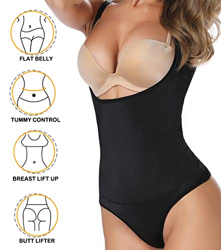 SLIMBELLE Body Reductoras Moldeadoras Sin Costuras Mujer Underbust Corsé Latex Colombiana Shaperwear Bodysuit