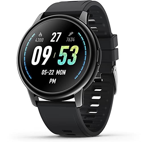 Smartwatch Hombre Mujer, Reloj Inteligente con 24 Modos Deportivos, IP68 Impermeable, Pulsera de Actividad con Pulsómetro, Monitor de Oxígeno de Sangre y Sueño Calorías, Duración de Batería 10 días