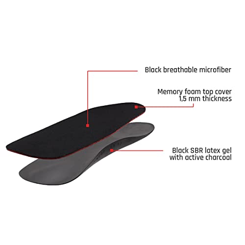 SMOU DAILY Plantillas de gel mujer | Para zapatos con talones, sandalias o trabajo | Plantillas memory foam y silicona cómodas para fascitis plantar, molestias en almohadilla o pie cansado (38-39 EU)