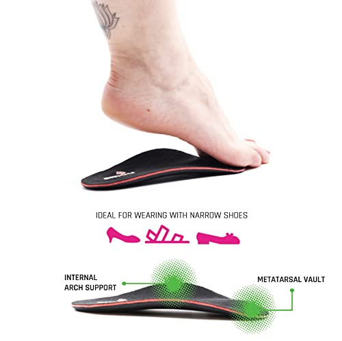 SMOU DAILY Plantillas de gel mujer | Para zapatos con talones, sandalias o trabajo | Plantillas memory foam y silicona cómodas para fascitis plantar, molestias en almohadilla o pie cansado (38-39 EU)